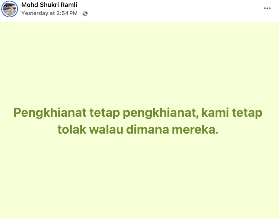 Image from: Jangan langgar titah Raja! MB Perlis ingatkan Mohd Shukri agar tak cetus polemik politik