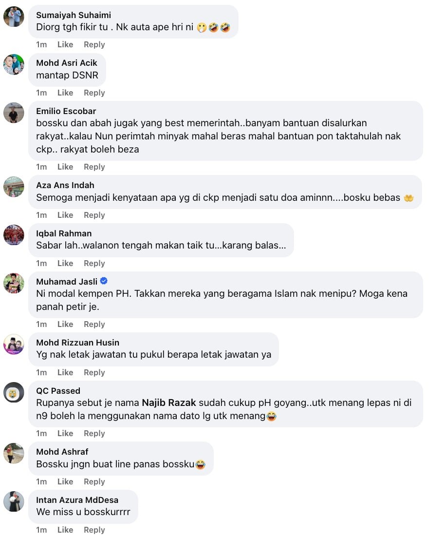 Image from: BN menang besar PRN Johor: ‘PH tak mungkin bohong, jadi Najib bebas tak hari ini? Pukul berapa?’