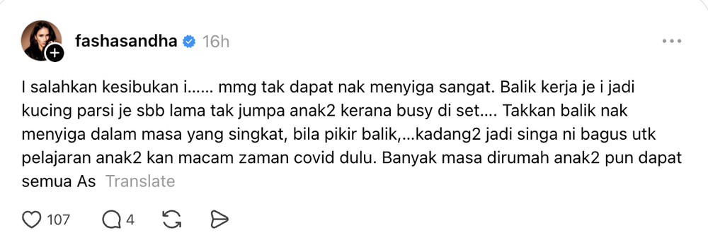 Image from: Fasha Sandha syukur anak raih 10A -“Tapi untuk C,D itu saya salahkan diri tak dapat teman…”