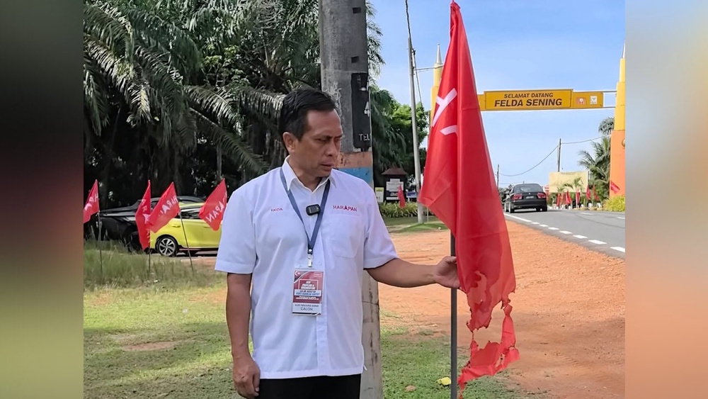 Image from: Fuziah tegaskan isu bakar bendera, koyak poster tak jejaskan kempen PH
