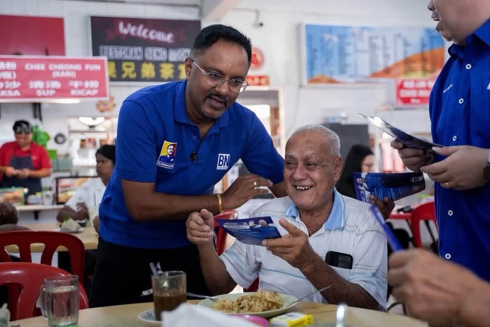 Image from: “Kalau peguam, saya boleh bantu ratusan orang, sebagai YB saya mahu bantu seluruh rakyat sini” – Thinalan umum derma gaji ADUN jika menang