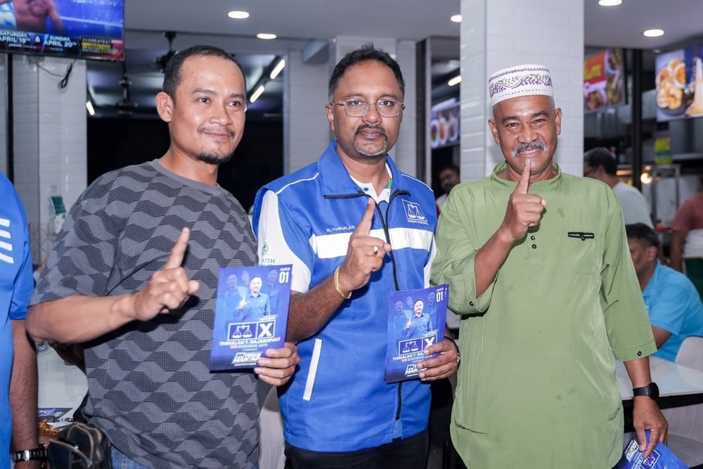 Image from: “Kalau peguam, saya boleh bantu ratusan orang, sebagai YB saya mahu bantu seluruh rakyat sini” – Thinalan umum derma gaji ADUN jika menang