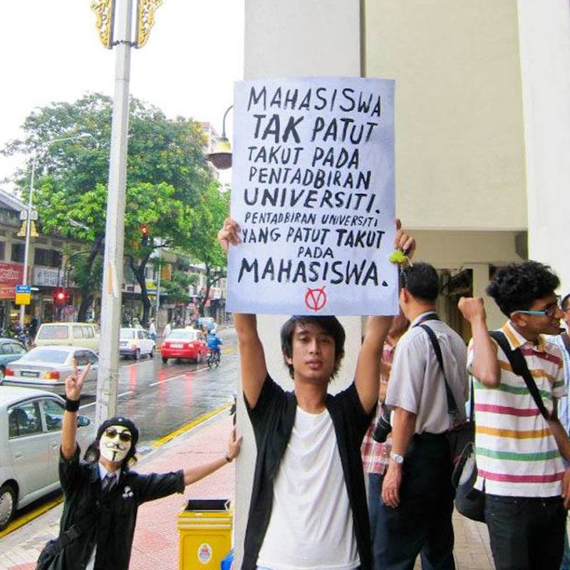 Image from: Terima kasih PM! Pemansuhan AUKU hadiah perjuangan mahasiswa sepanjang zaman – Adam Adli