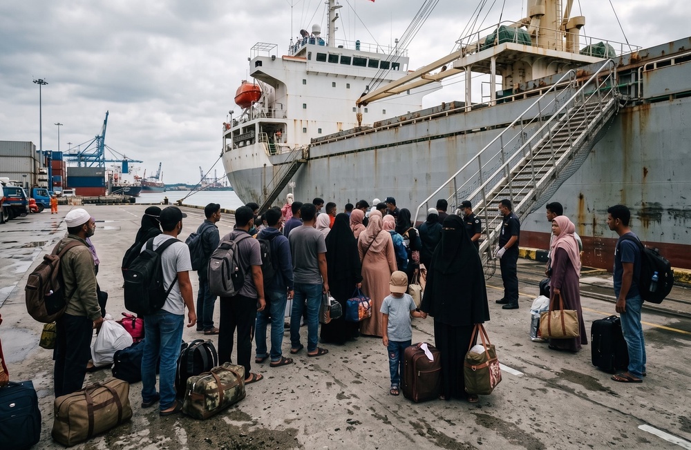 Image from: Myanmar sedia bawa pulang 5,000 pelarian guna kapal – Mohamad