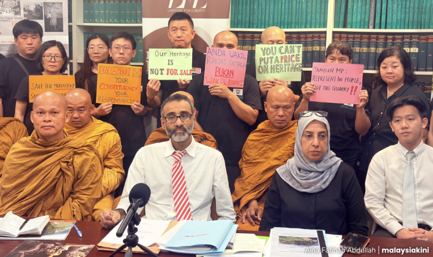 Image from: Dah banyak kali mohon status warisan! Sami Buddha Tambun minta PM Anwar selamatkan biara 100 tahun