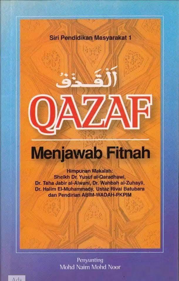 Image from: Jauhi dosa qazaf! Orang beriman tak sebar fitnah tapi kebaikan, kasih sayang & salam -Zulkifli Hasan