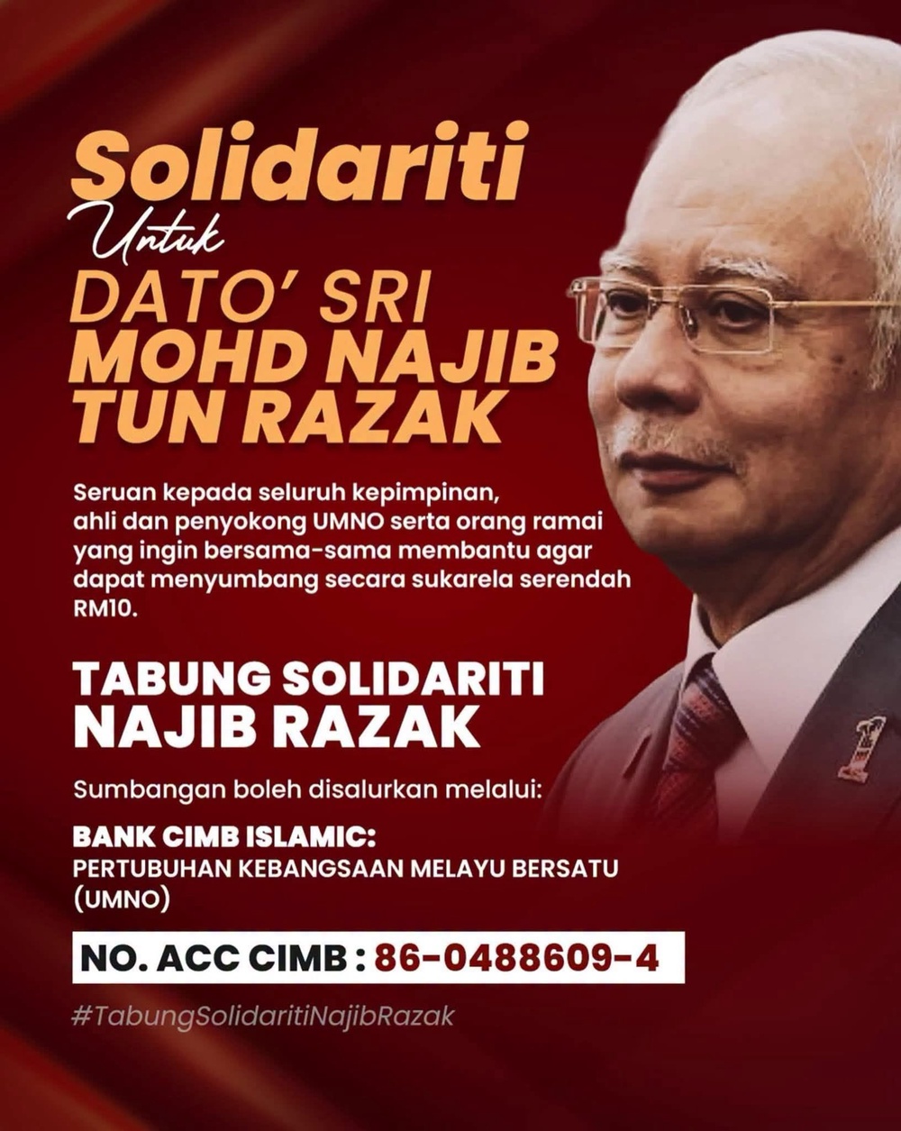Image from: ‘Daddy betul-betul tak sangka ramai sanggup sumbang, tak pernah paksa sesiapa’ – Yana kongsi reaksi Najib