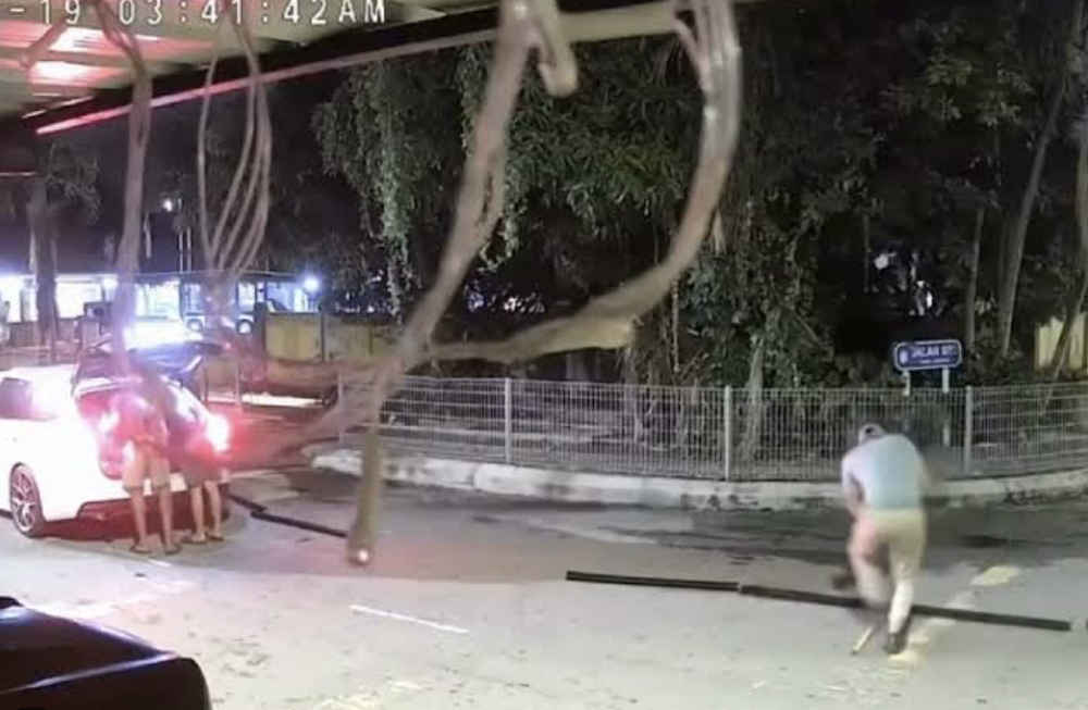 Image from: Polis lindung pencuri kabel? Kekeliruan sudut CCTV cetus spekulasi, KP Selangor dah buat semakan!