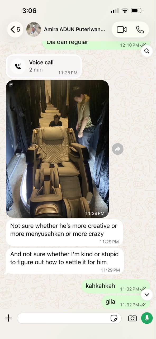 Image from: “Apa gil*lah Syed Saddiq ni!” – Bukan dulang, tapi kerusi urut! Rakan dedah kisah di sebalik kejadian