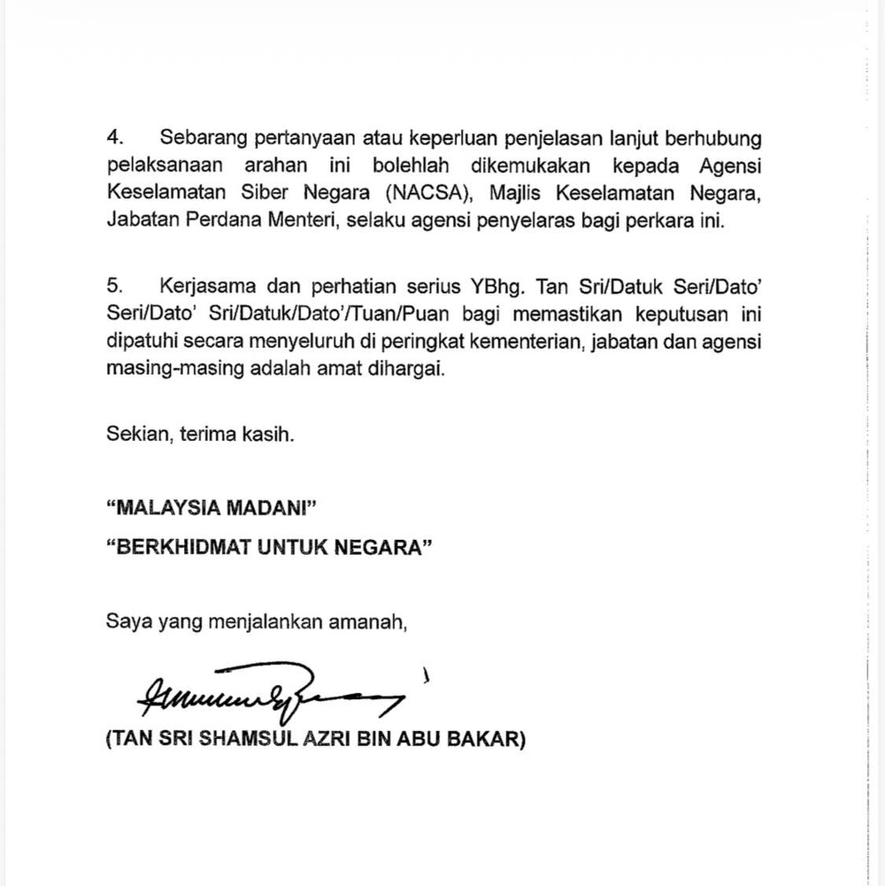 Image from: Arahan terkini kerajaan! Penjawat awam dilarang guna Waze serta merta