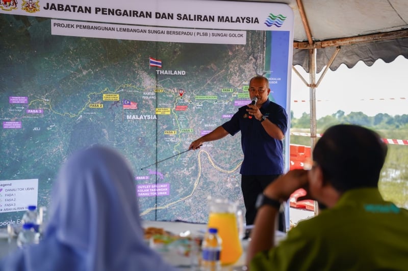 Image from: Usaha kurangkan risiko banjir diteruskan, PETRA perkukuh Projek PLSB Sungai Golok