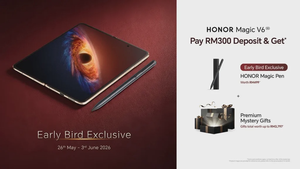 Lock In Your HONOR Magic V6 Early Bird Deal for Massive Gifts