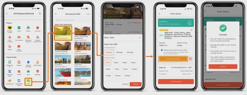 Get Travel eSIMs Directly on ShopeePay