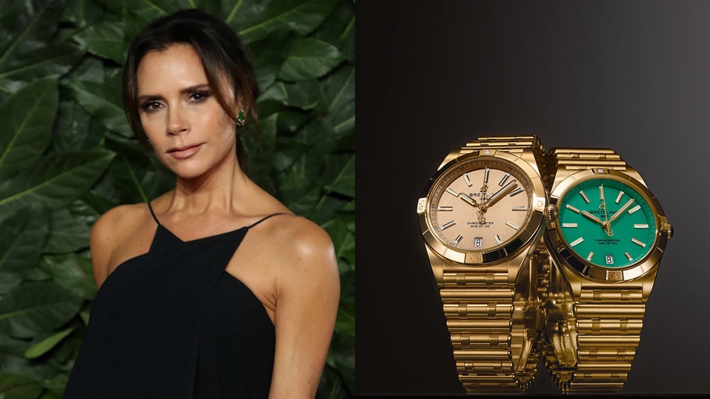 Victoria Beckham collaborates with Breitling for colourful Chronomat