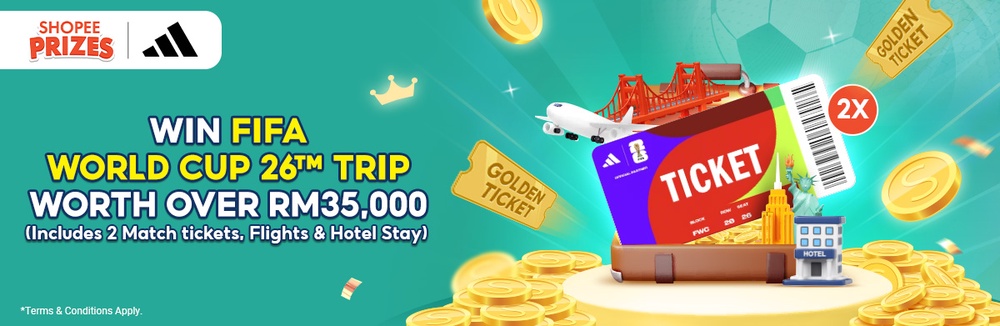 Shopee Tap & Win FIFA World Cup 26™ Trip with adidas