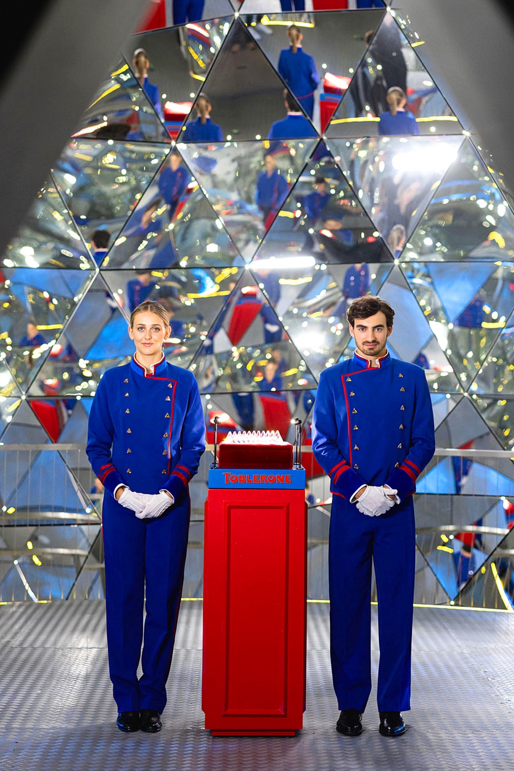 Toblerone Crystal Bar crafted by Swarovski unveiled in the Crystal Dome at Swarovski Kristallwelten