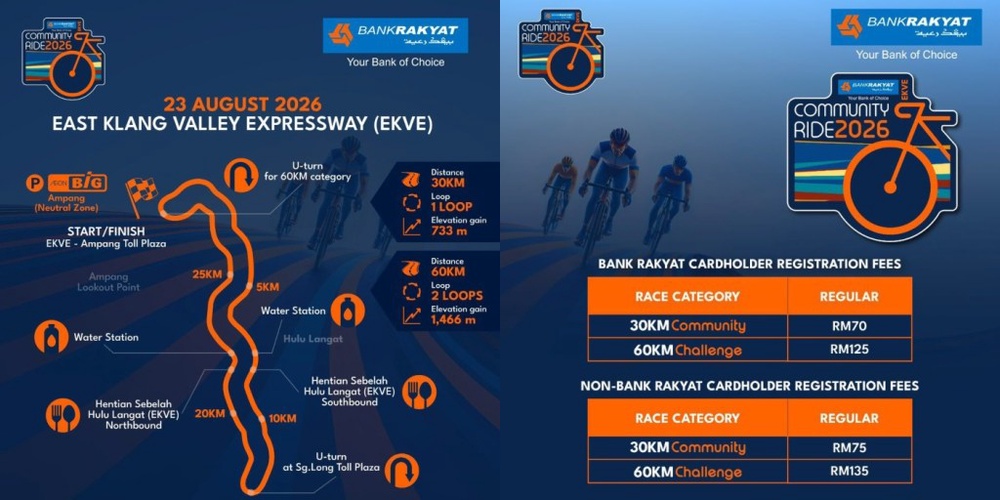 Image from: Bank Rakyat Launches EKVE Community Ride 2026