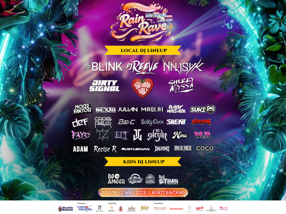 Image from: Rain Rave Festival 2026 Showcases Malaysian Stars