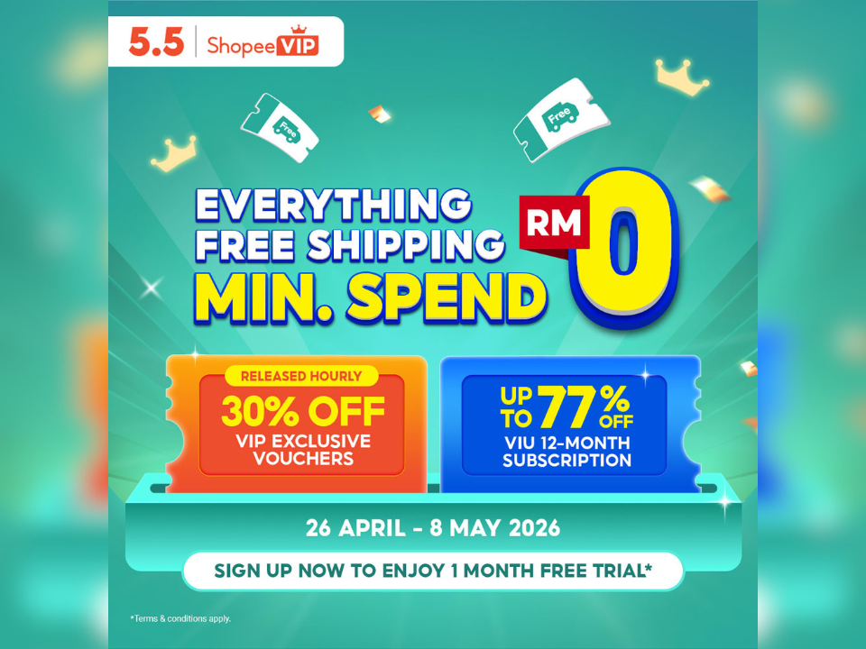 Image from: Shopee 5.5 VIP Sale Offers Free Shipping Deals