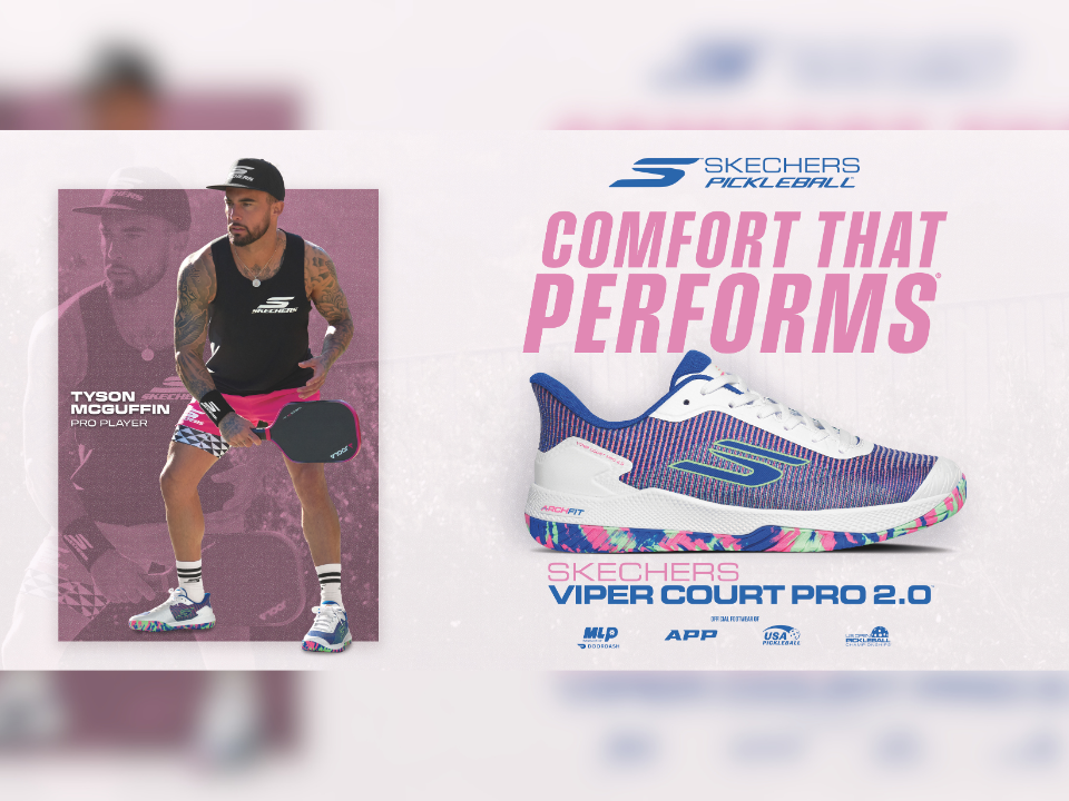 Image from: Skechers Viper Court 2.0 Supports Pickleball Growth