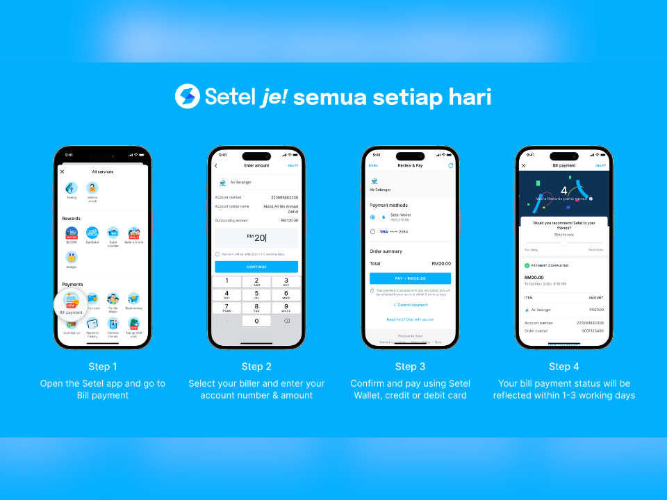Image from: Setel Adds Bill Payment Feature for Malaysian Users