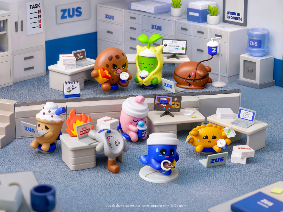 Image from: ZUS COFFEE Turns Adulting Into Collectible Moments