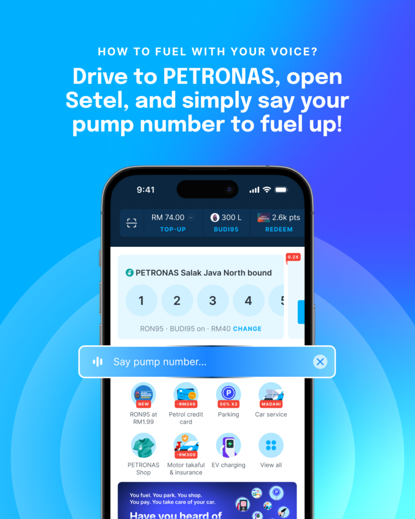 Image from: Setel Voice Fuelling Brings Multilingual AI to Malaysian Drivers