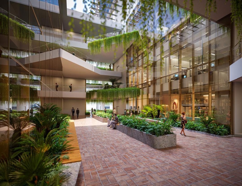 The Oasis landscaped courtyard at The Capitol Bandar Utama