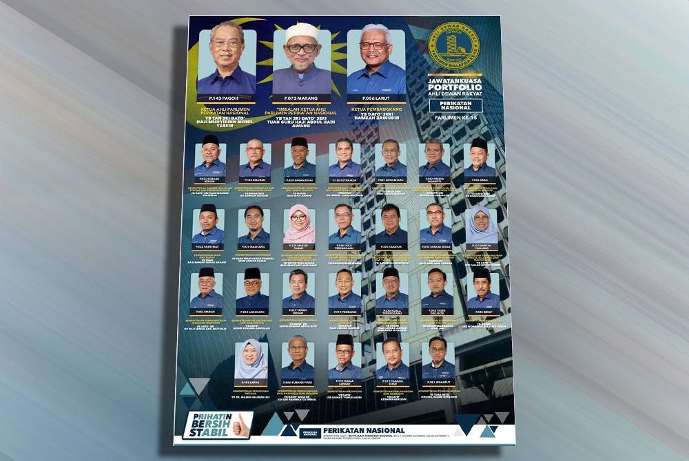 Perikatan Nasional unveils shadow cabinet list
