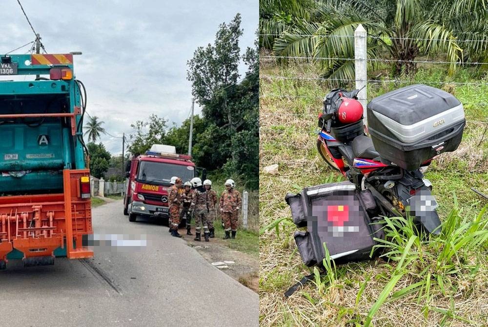 Food delivery rider dies after being trapped under lorry