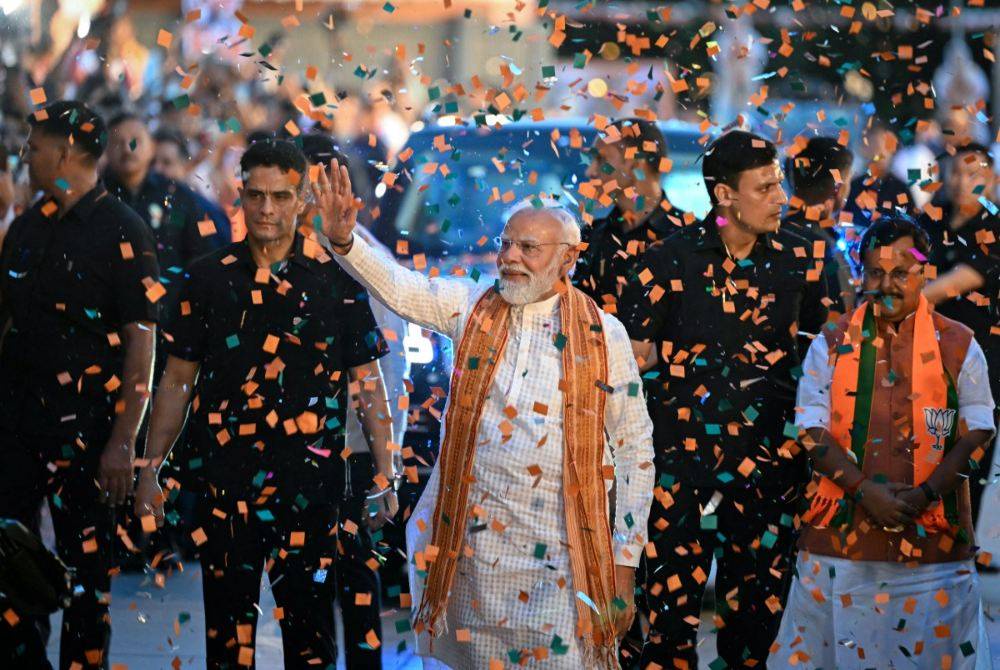 Image from: India's Modi celebrates 'record' win in opposition-held West Bengal