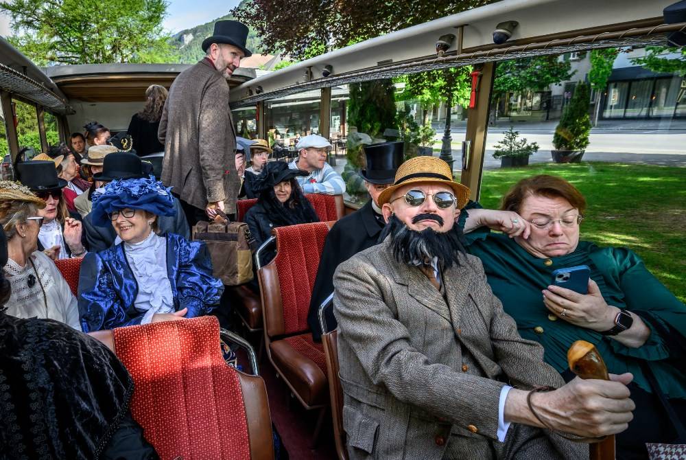 Image from: Sherlock Holmes fans recreate fateful duel at Swiss falls