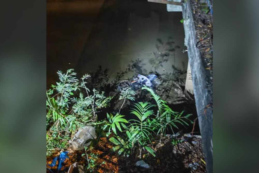Image from: Viral missing man's case ends in tragedy as body, motorcycle found in Shah Alam drain