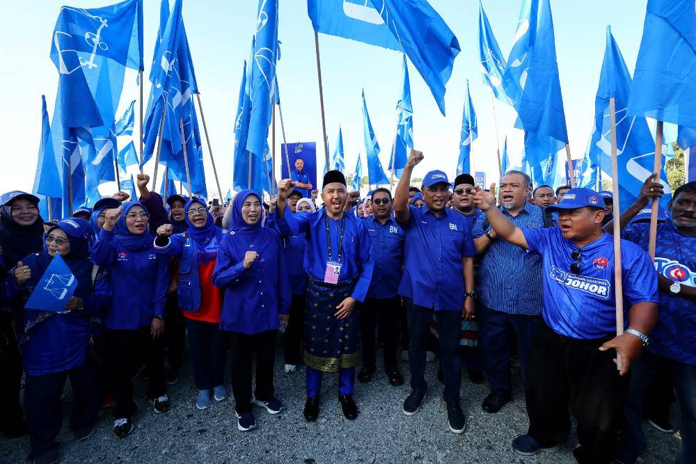 Image from: Fourteen straight fights, 42 multi-cornered seats as Johor polls near