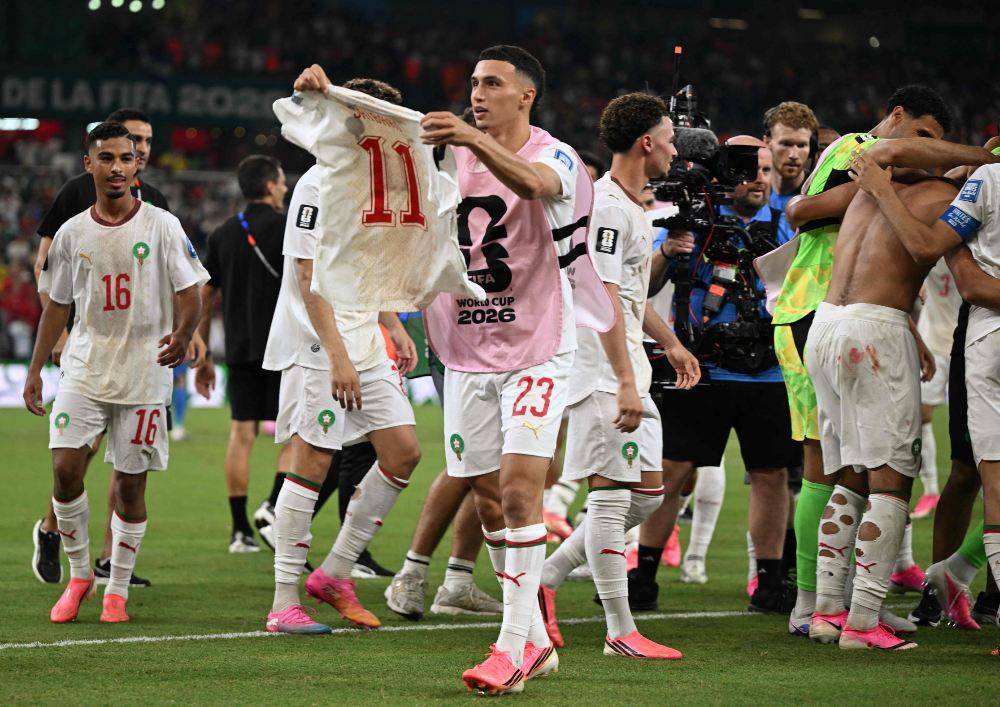 Image from: Morocco down Netherlands to reach World Cup last 16