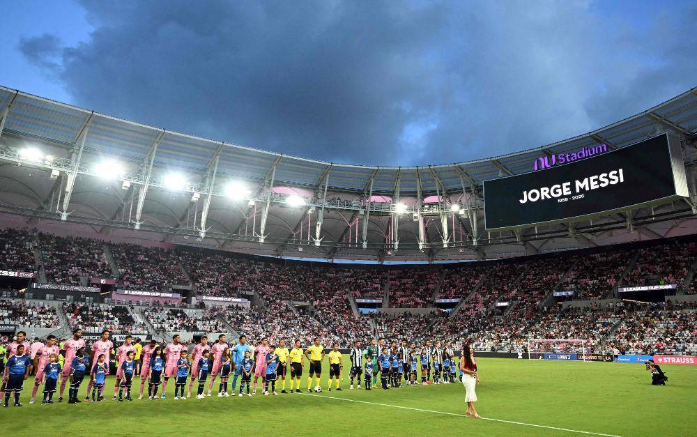 Image from: Messi missing after father's death as Miami lose in Leagues Cup