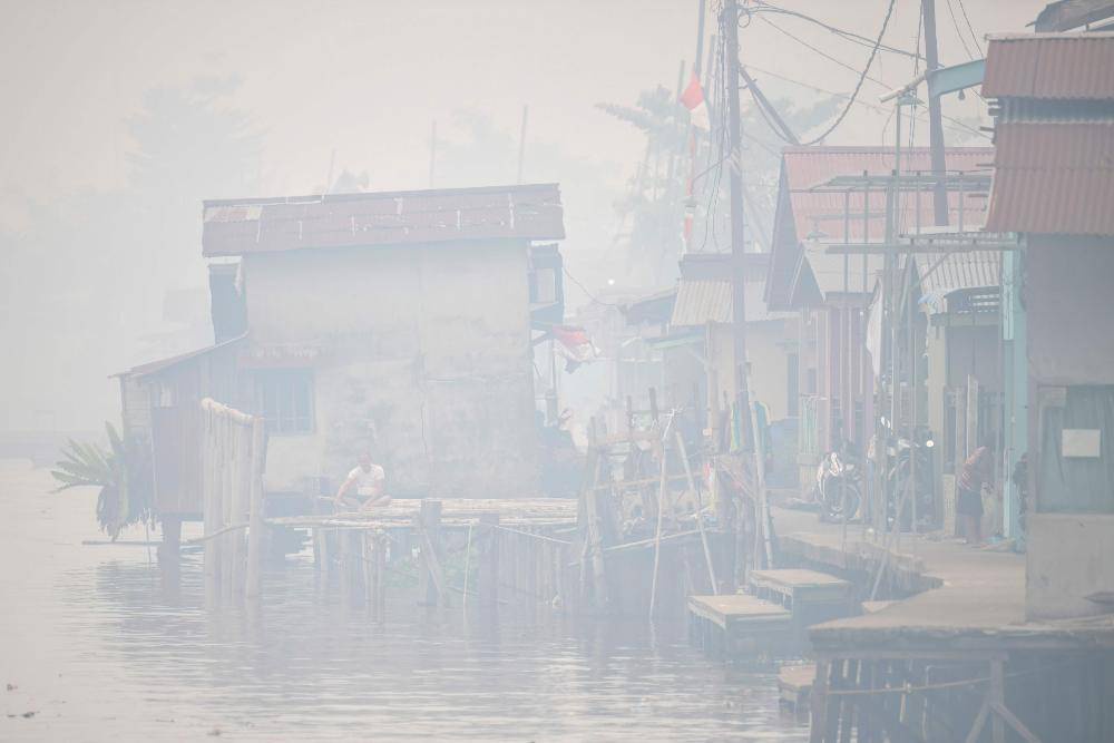 Image from: 'Truly scared': Blazes outpace firefighters in Indonesian Borneo