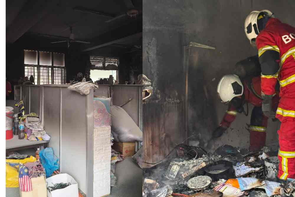 Image from: Teachers, students panic as school catches fire in Melaka