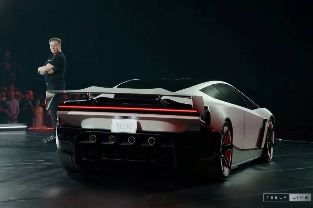 Image from: Tesla unveils flying Roadster sports car