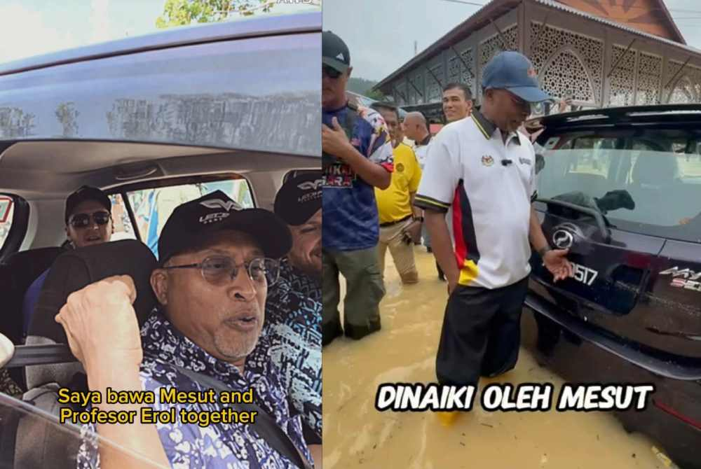 Image from: ‘Mesut Ozil’ Myvi submerged in Pangkor floods