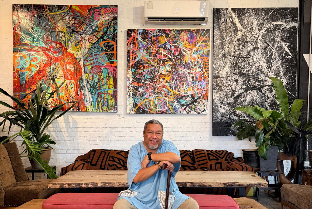 Image from: Coffee and canvases: Uncle Fie turns Shah Alam cafe into art gallery