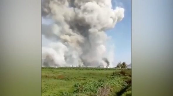 Image from: Kilang Bunga Api Meletup Di China, Ragut 21 Nyawa