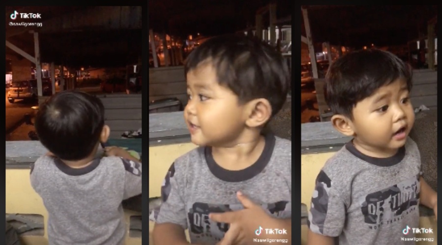 Image from: Bila Bapa Nak Ikut Trend Bergambar Dengan Motor, Reaksi Anak Cuit Hati Ramai