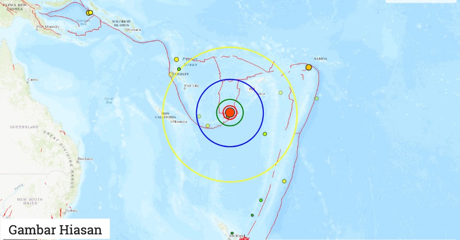 Image from: Gempa Bumi 7.2 Magnitud Gegar Vanuatu, Amaran Tsunami Dikeluarkan