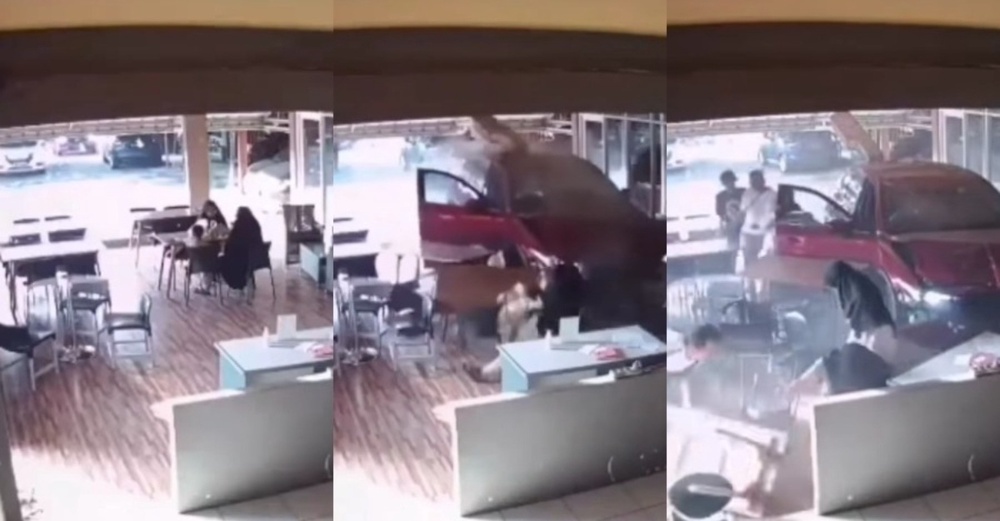 Image from: Pemandu Wanita Cedera SUV Rempuh Balai Pelepasan KKIA