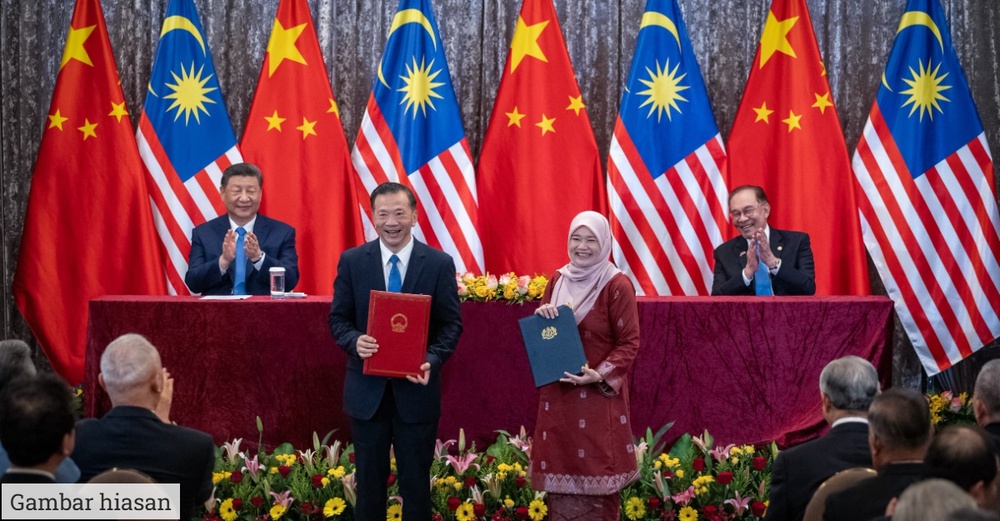 Image from: Malaysia Kekal Dasar Satu China - Anwar