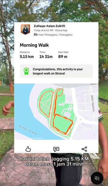 Image from: Zulfaqar Buktikan Cerebral Palsy Bukan Penghalang, Mampu Joging Lebih 5km
