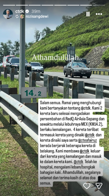 Siti Nurhaliza Terlibat Kemalangan