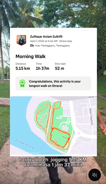Image from: Zulfaqar Buktikan Cerebral Palsy Bukan Penghalang, Mampu Joging Lebih 5km