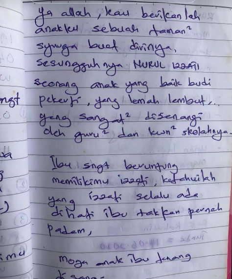 Image from: Terjumpa Diari Ibu, Gadis Sebak Baca Luahan Tentang Pemergian Arwah Kakaknya